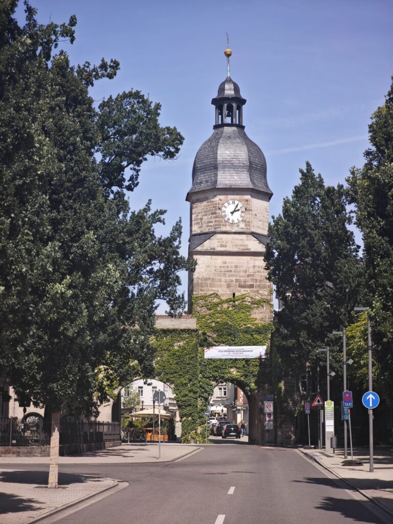 Das Ketschentor von Süden gesehen - früher der Zugang aus Nürnberg bzw. Bamberg in die Coburger Altstadt